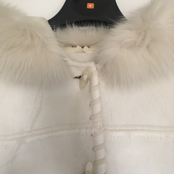 Wilson leather 3/4 length suede/shearling coat - Picture 3 of 8